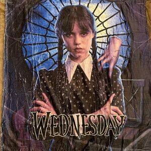 Wednesday Addams Graphic Blanket Plush